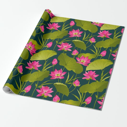 Lotus Garden Geschenkpapier (Ungerollt)