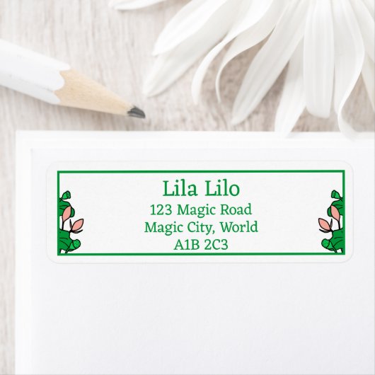 Lotus Garden Personalisiert Rücksendeadresse (Insitu)