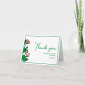 Lotus Garden Personalisiertes Party Danke Karte (Vorderseite)