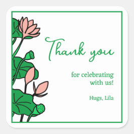 Lotus Garden Personalisiertes Party Stickers
