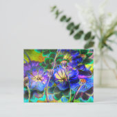 Lotus Garden Postkarte (Stehend Vorderseite)