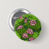 Lotus Garten Button (Vorne & Hinten)