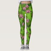 Lotus Garten Leggings (Vorderseite)