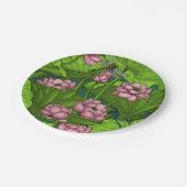 Lotus Garten Pappteller (Schrägansicht)