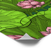 Lotus Garten Poster (Ecke)