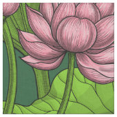 Lotus Garten Stoff (Nahaufnahme)