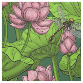 Lotus Garten Stoff (Muster)