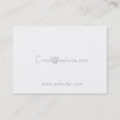 LOTUS-GESCHÄFTSKARTE VISITENKARTE (Rückseite)