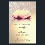 Lotus Glitzer Gold Flyer<br><div class="desc">Eleganter Lotus auf Bukh- und Goldhintergrund.</div>