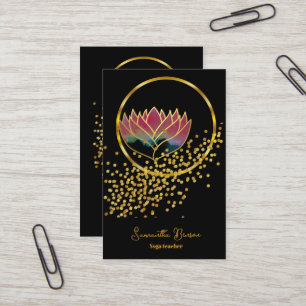 Lotus Glitzer Lotus Visitenkarte