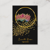 Lotus Glitzer Lotus Visitenkarte (Vorderseite)