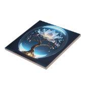 Lotus Globe Keramik Kunst, Dichtung und Musik Fliese (Seite)