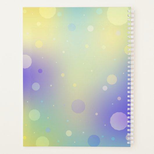 Lotus Glow Hardcover Planner Planer (Rückseite)