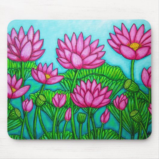 Lotus-Glück II Mousepad (Vorne)