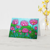 Lotus-Glücks-Garten-Gruß Karte (Gelbe Blume)