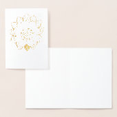 Lotus Gold Foil Blank Grußkarte Folienkarte (Anzeige)