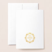 Lotus Gold Foil Blank Grußkarte Folienkarte (Rückseite mit Umschlag)