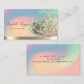 Lotus Gold Stripe Holographic Tinte Farbenfrohe Yo Visitenkarte (Vorne/Hinten)