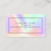 Lotus Gold Stripe Yoga Visitenkarte (Rückseite)