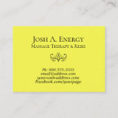 *~* Lotus-Goldnebelfleck-Galaxie-Universum-Orange Visitenkarte (Rückseite)