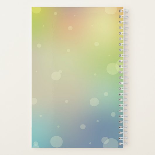 Lotus Hardcover Kleines Notebook Notizblock (Rückseite)