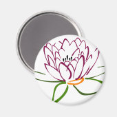 Lotus Heart Magnet (Vorderseite/Rückseite)