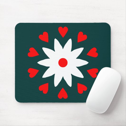 Lotus Heart Mousepad (Mit Mouse)