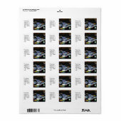 Lotus Hearts Adressaufkleber (Vorne)