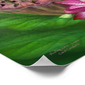 Lotus heilen - Kronchakra Art Poster/Print Poster (Ecke)