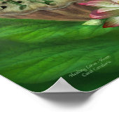 Lotus Heilung - Herz-Chakra Art Poster/Print Poster (Ecke)