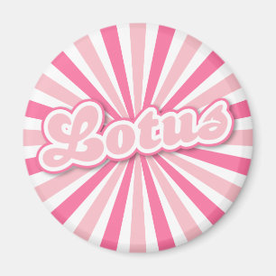 Lotus-heiße rosa Sonnenstrahlen Magnet