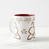 Lotus-Hennastrauch-Buddha-Schale Zweifarbige Tasse (Vorderseite Links)
