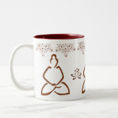 Lotus-Hennastrauch-Buddha-Schale Zweifarbige Tasse (Links)