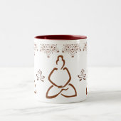Lotus-Hennastrauch-Buddha-Schale Zweifarbige Tasse (Mittel)