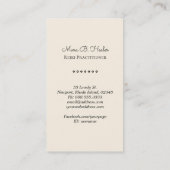 *~* Lotus Herz Reiki Nirvana Yoga Massage Rose Visitenkarte (Rückseite)