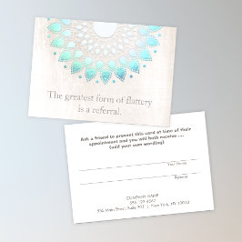 Lotus Holistic Health and Wellness Referenzkarte Empfehlungskarte