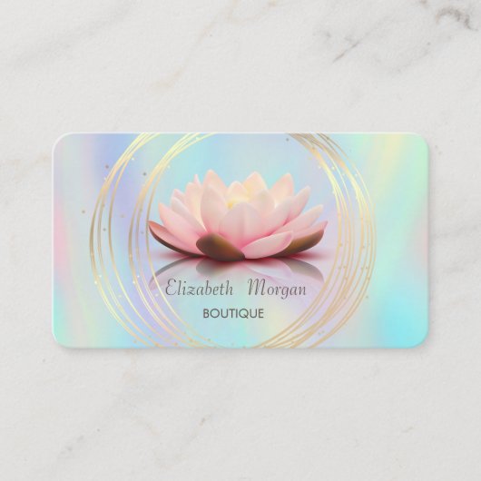 Lotus Holographic Visitenkarte (Vorderseite)