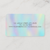 Lotus Holographic Visitenkarte (Rückseite)