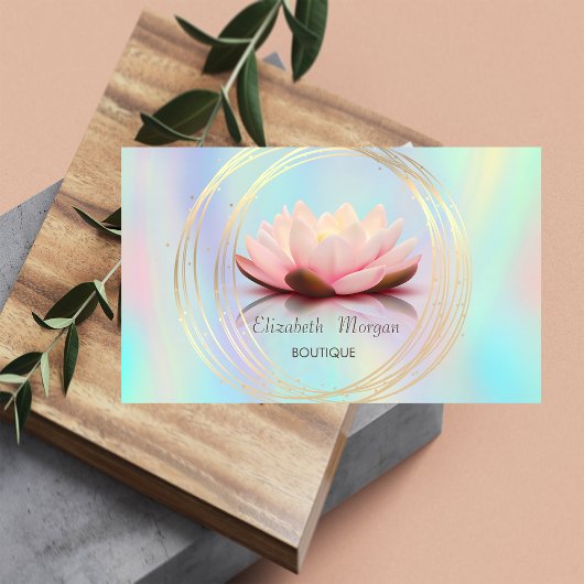 Lotus Holographic Visitenkarte