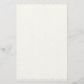 Lotus, Hydrangea und Rose Floral Hedge Stationieru Briefpapier (Rückseite)