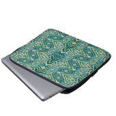 Lotus Ikat Muster - Der weiße Lotus Laptopschutzhülle (Vorne Knopf)