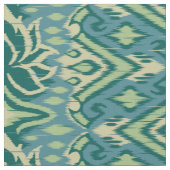 Lotus Ikat Muster - Der weiße Lotus Stoff (Nahaufnahme)