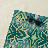 Lotus Ikat Muster - Der weiße Lotus Strandtuch (Beispiel)