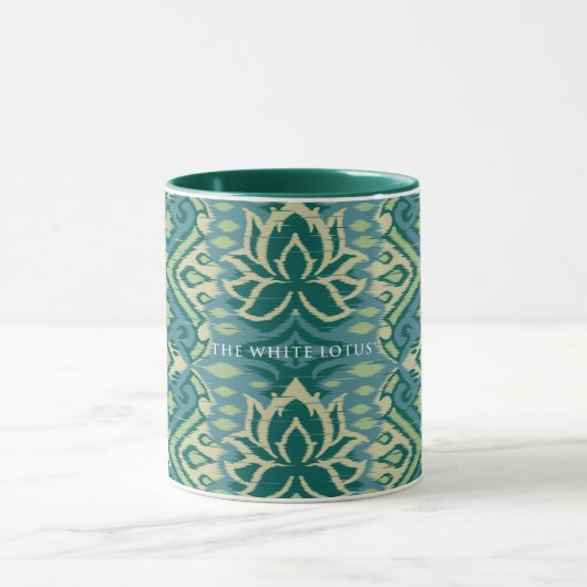 Lotus Ikat Muster - Der weiße Lotus Tasse (Zentrum)