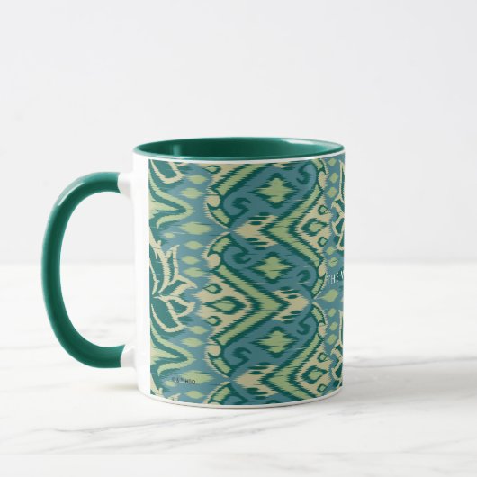 Lotus Ikat Muster - Der weiße Lotus Tasse (Links)