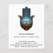 Lotus-Illumination | Hamsa-Hand-Design Flyer (Hinten)