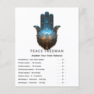Lotus-Illumination Hamsa-Hand-Design Flyer