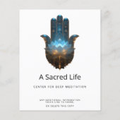 Lotus-Illumination | Hamsa-Hand-Design Flyer (Hinten)