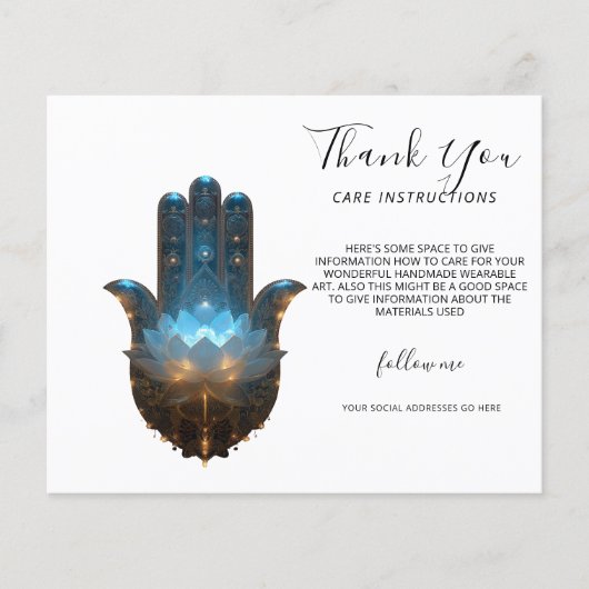 Lotus-Illumination | Hamsa-Hand-Design Flyer (Vorne)
