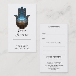 Lotus-Illumination Hamsa-Hand-Design Visitenkarte